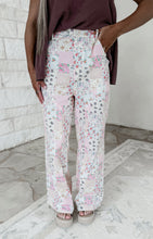 Load image into Gallery viewer, Petal Pop Floral Patchwork Wide Leg Jeans
