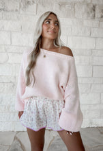 Load image into Gallery viewer, In The Best Way Flower Printed Sporty Shorts - Pink/Off White