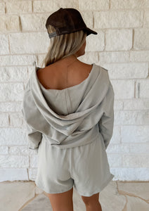 Jess Olive Hooded Romper