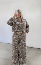 Load image into Gallery viewer, The Main Character Mineral Wash Leopard Wide Leg Pants - Mocha