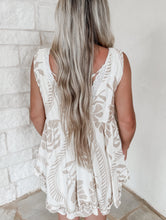 Load image into Gallery viewer, Stella Floral Print Lace Trim V-Neck Layered Ruffle Babydoll Romper