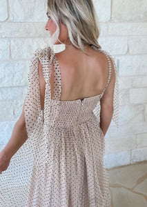 The Best Moment Polka Dot Tiered Midi