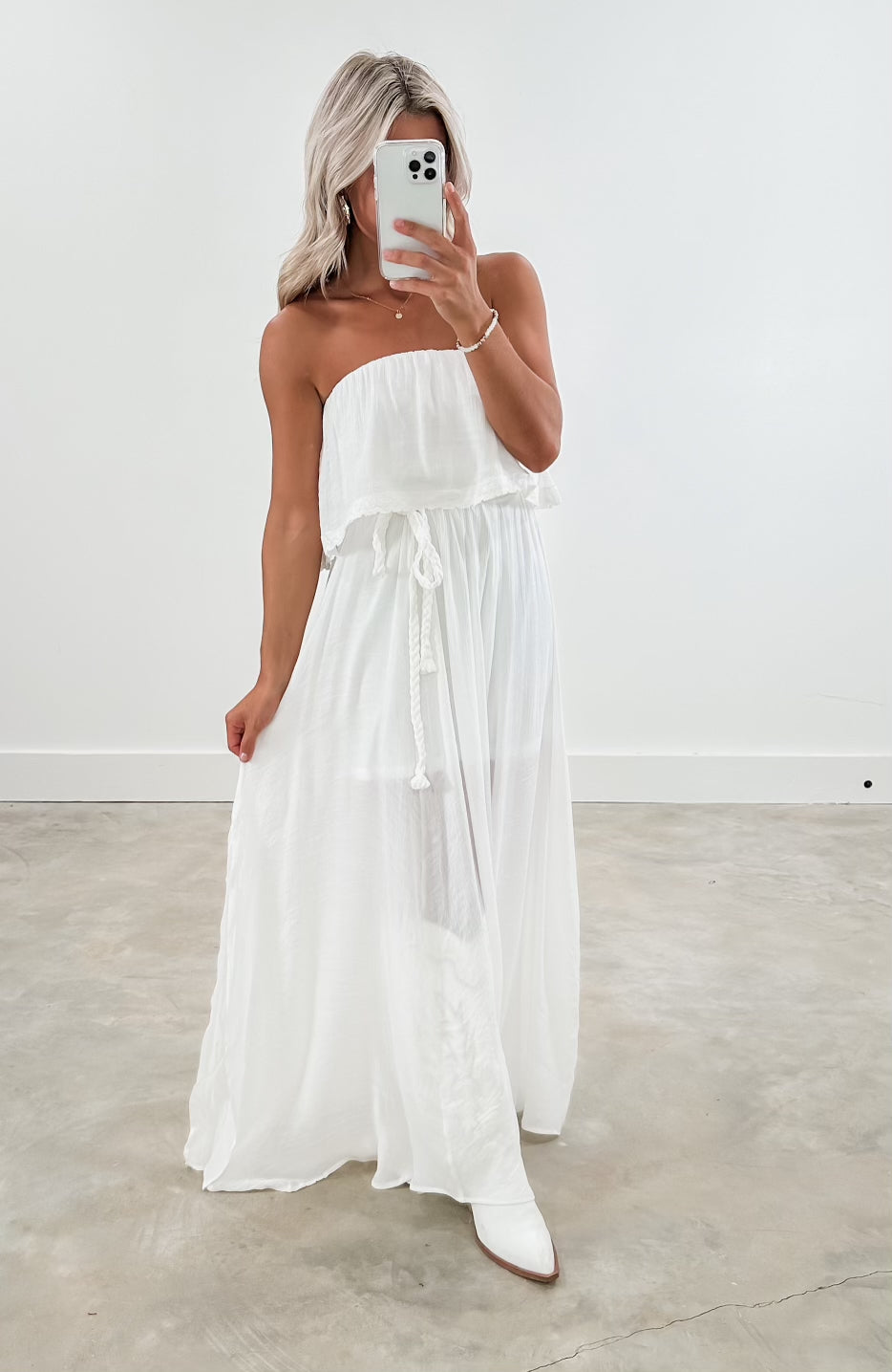 Feeling Hopeful White Maxi