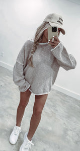 Sweet Dreams Casual Taupe Sweater