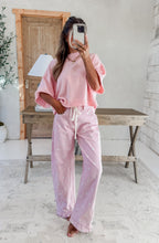 Load image into Gallery viewer, Millie Polka Dot Ruffle Hem Barrel Pants