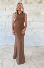 Load image into Gallery viewer, Megan Chocolate Ribbed Maxi