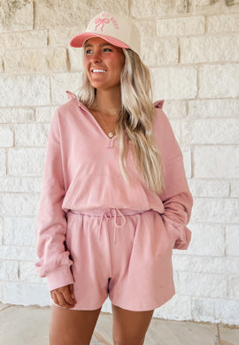 Jess Mauve Hooded Romper