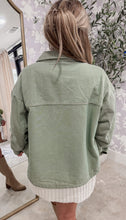 Load image into Gallery viewer, Lunch In The Meadow Sage Denim Jacket