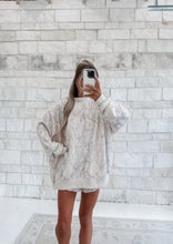 Load image into Gallery viewer, Camouflage Oversized Mock Neck Sweatshirt &amp; Drawstring Short Set