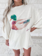 Load image into Gallery viewer, Mallard Duck Printed Oversized Tee