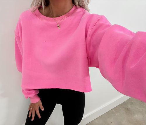 So Simple Cropped Sweatshirt