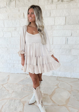 Everleigh Cream Babydoll Dress