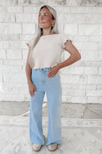 Load image into Gallery viewer, New Beginnings High Rise Wide Leg Cropped Jean - Light Denim (FINAL SALE)