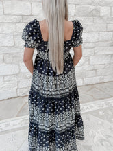 Load image into Gallery viewer, Look My Way Black Floral Maxi