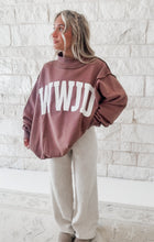 Load image into Gallery viewer, WWJD/AMEN Reversible Mock Neck Sweatshirt