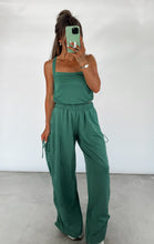 Load image into Gallery viewer, Free Spirit Ruched Modal Halter Tank &amp; Barrel Sweatpants Set