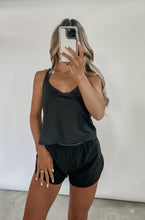 Load image into Gallery viewer, Get Moving Flexflow Active V Neck Racerback Crop Top - Black