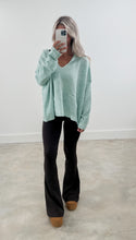 Load image into Gallery viewer, Corban Mint Sweater Top