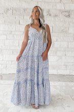 Load image into Gallery viewer, It’s All Her Own Floral Lace Trim Maxi Dress - Lavender