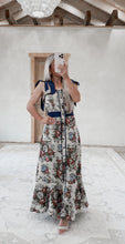 Load image into Gallery viewer, Read It In The News Bow Tie Tapestry Midi Dress