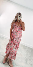 Load image into Gallery viewer, Wild Roses Ruffled Midi Dress