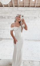 Load image into Gallery viewer, It’s My Moment Shimmer Ruffle Maxi - Champagne