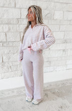 Load image into Gallery viewer, Ella Striped Henley Top &amp; Pant Set