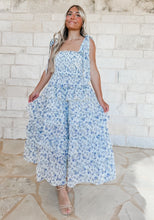 Load image into Gallery viewer, Begins With Us Blue Floral Maxi