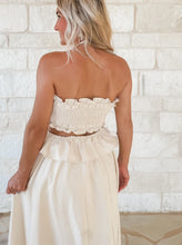 Load image into Gallery viewer, Seaside Sights Ivory Halter Dress (FINAL SALE)