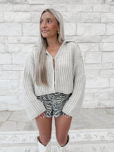 Load image into Gallery viewer, Harley Natural Collared Sweater Pullover