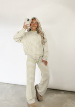 Load image into Gallery viewer, Bound To Be Cozy Striped Sweater &amp; Wide Leg Pant Set - Lavender/Lime Green