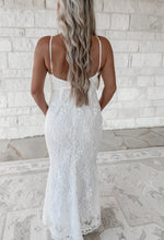 Load image into Gallery viewer, Embrace The Memories Crochet Detail U Neckline Maxi Dress - White