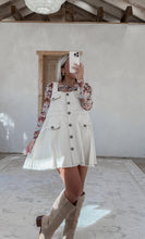 Load image into Gallery viewer, Lauryn Natural Mini Dress (FINAL SALE)