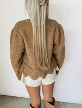Load image into Gallery viewer, Came Prepared Textured Wool Blend Scalloped Hem Cardigan