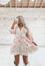 Load image into Gallery viewer, Happiness Awaits Floral Mini Dress