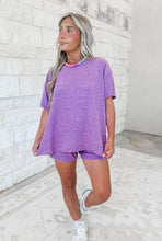 Load image into Gallery viewer, Gigi Melange Short Set - light plum