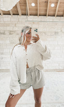 Load image into Gallery viewer, Restock - Getting Things Done Cotton Striped Shorts - Oatmeal