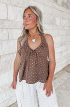 Load image into Gallery viewer, Kennedy Polka Dot Halter Tank