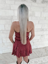 Load image into Gallery viewer, After Hours Tweed Burgundy Skirt Set