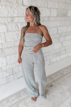 Load image into Gallery viewer, The Weekend Fine Striped Tube Top &amp; Wide Leg Pants Set