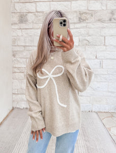 Jane Knit Bow Sweater