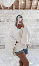 Load image into Gallery viewer, Through The Seasons V Neck Hoodie - Oatmeal