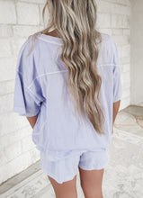 Load image into Gallery viewer, Harlow Mineral Washed Short Set - Lavender Haze
