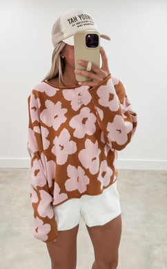 Sweet Girl Flower Sweater