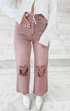 Load image into Gallery viewer, Leslie 90’s High Rise Crop Flare Jeans