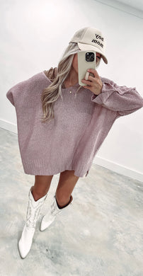 Taylor Dusty Lavender Casual Sweater (FINAL SALE)