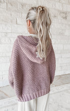 Load image into Gallery viewer, First Snow Fall Floral Patch Chenille Hoodie Jacket - Choco Milk