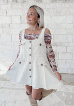 Load image into Gallery viewer, Lauryn Natural Mini Dress (FINAL SALE)
