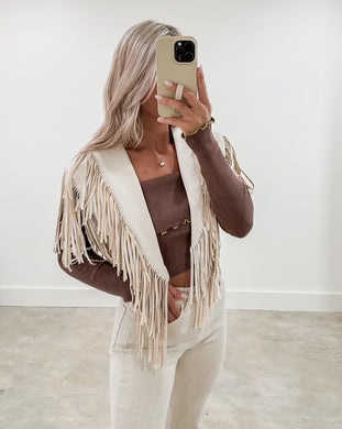 Out West Fringe Suede Shrug (FINAL SALE)