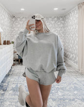 Load image into Gallery viewer, Cabin Cozy Casual Dolphin Shorts - Heather Grey